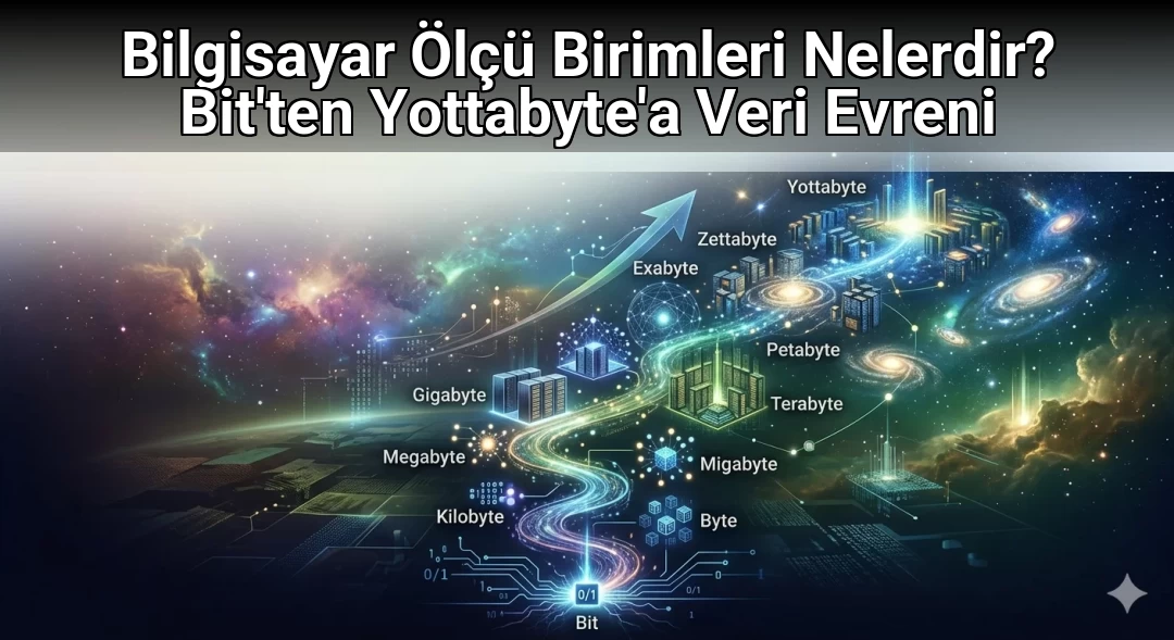 Bilgisayar Ölçü Birimleri Nelerdir? Bit'ten Yottabyte'a Veri Evreni